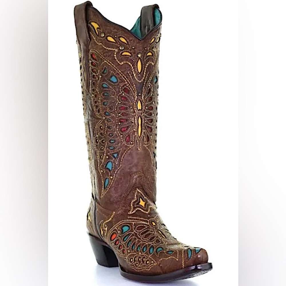 Corral Vintage Butterfly Inlay Boots